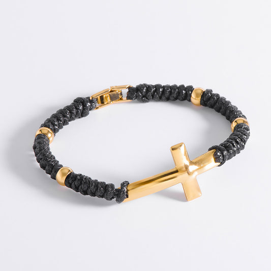 Pulsera de cordon negro