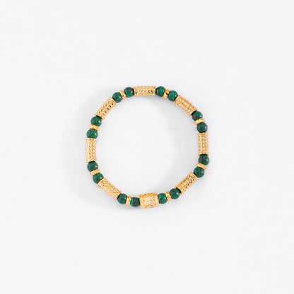 Pulsera cuencas en tono verde