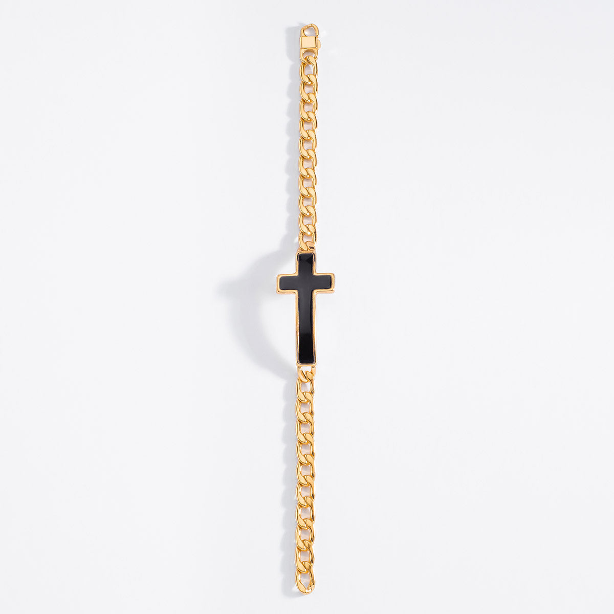 Pulsera cruz negra