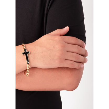 Pulsera cruz negra