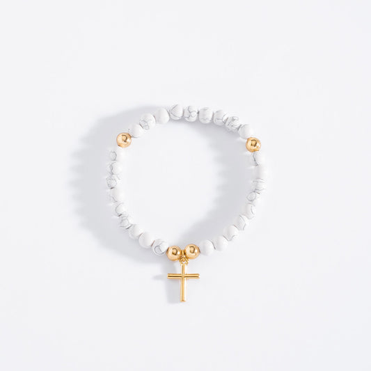 Pulsera elástica baño de oro