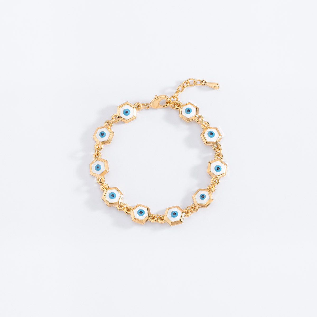 Pulsera de ojos hexagonal