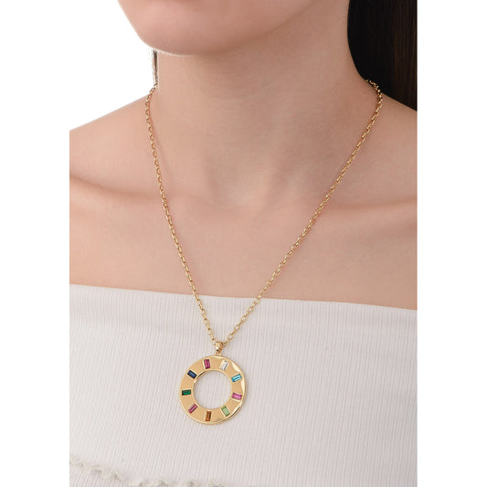 Collar circular con piedras