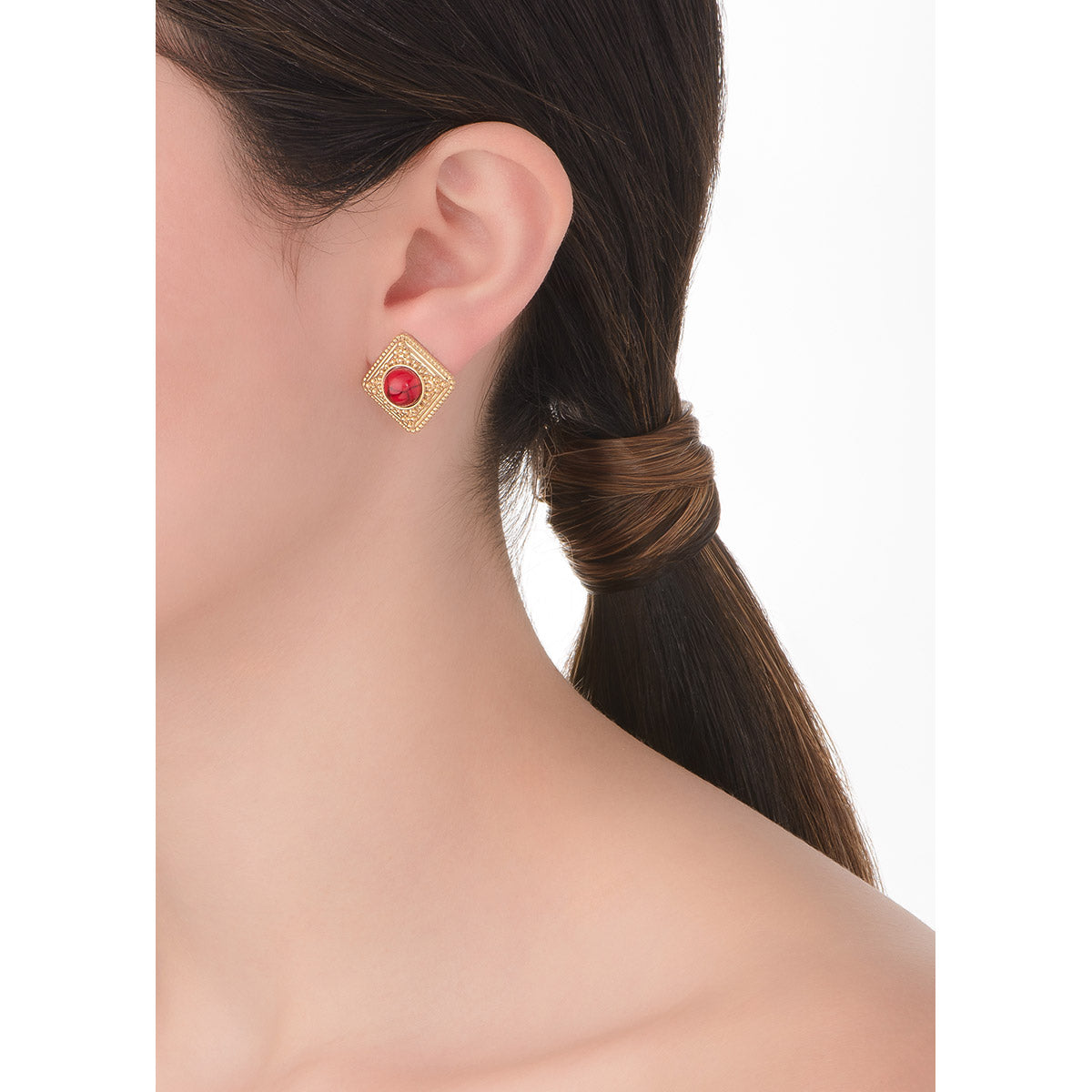 Aretes rojo