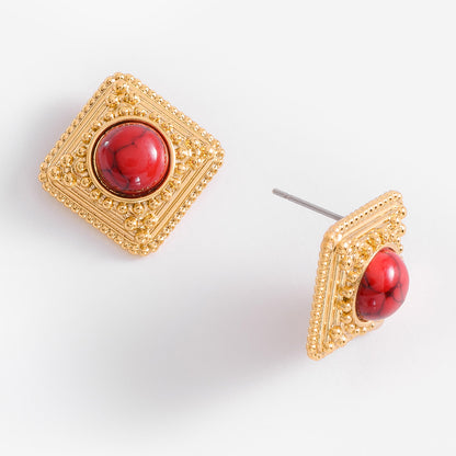 Aretes rojo