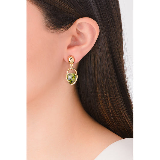 Aretes piedra verde