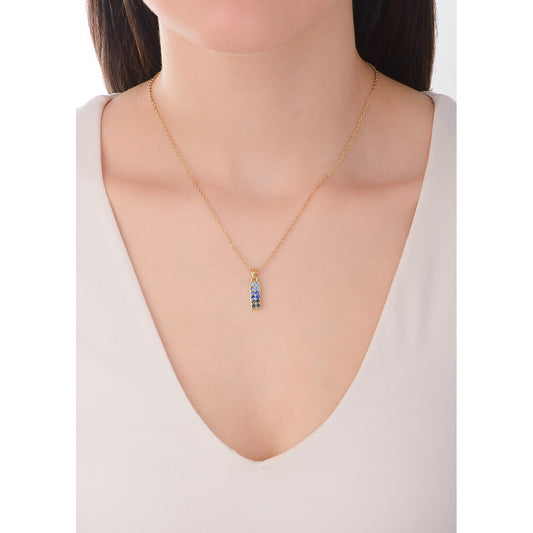 Collar rectangular azul