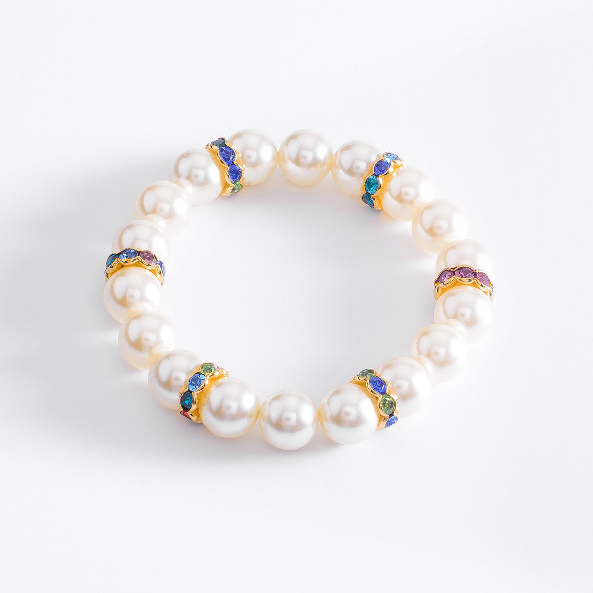 Pulsera perlas con piedras