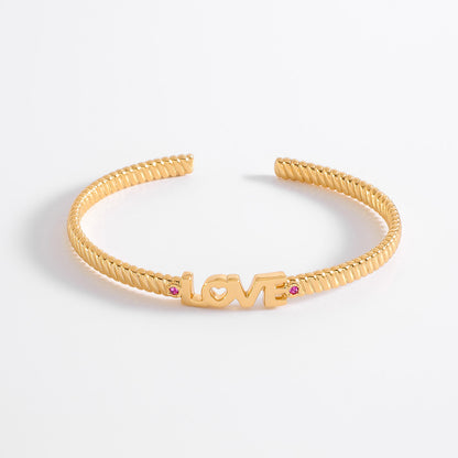 Pulsera love fucsia