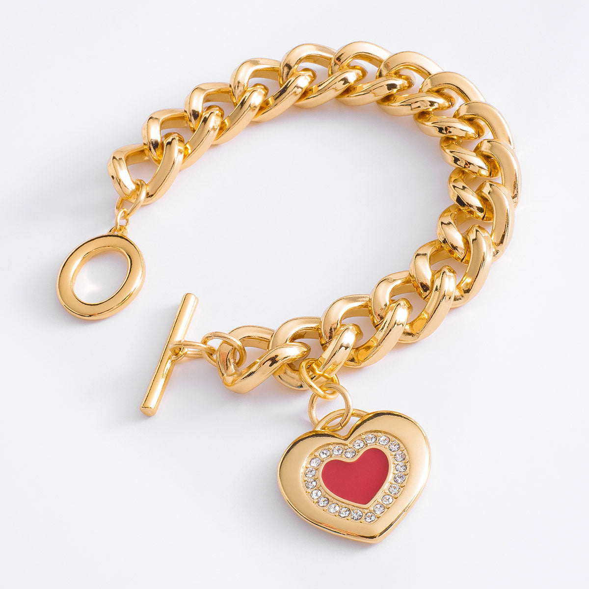 Pulsera cadena con corazón