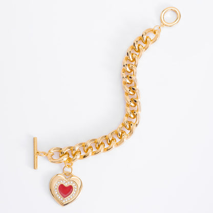 Pulsera cadena con corazón