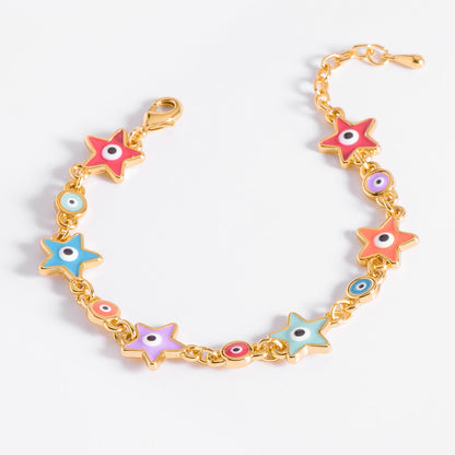 Pulsera estrellas ojo turco